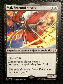 Wizards of the Coast Mai, Scornful Striker Legendary Creature Rare 0109 Avatar - Image 1