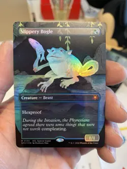 Slippery Bogle (Borderless) - 144 - SPG - NM - Foil - Image 1