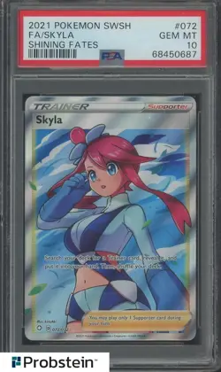 2021 Pokemon SWSH Shining Fates #072 FA Skyla PSA 10 GEM MINT - Image 1