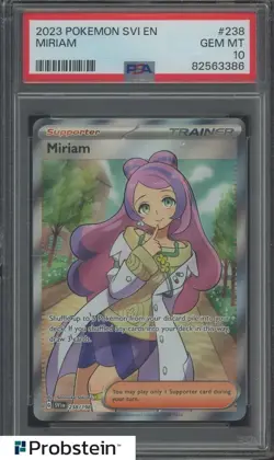 2023 Pokemon SVI EN Ultra Rare #238 Miriam PSA 10 GEM MINT - Image 1