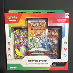 Pokemon TCG First Partner Illustration Collection Series 1 Box Promo Booster - Image 1