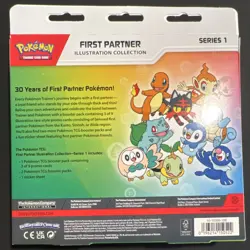 Pokemon TCG First Partner Illustration Collection Series 1 Box Promo Booster - Image 2