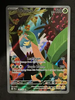 Tropius Illustration Rare 195/193 Pokemon Paldea Evolved English IR NM - Image 1