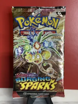 Pokemon TCG Scarlet & Violet Surging Sparks Booster Pack - Sealed - Image 1