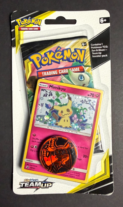 2019 Pokemon Sun & Moon Team Up Checklane Blister Mimikyu Promo - FACTORY SEALED - Image 1