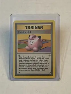 VTG Pokemon TCG Clefairy Doll 70/102 Base Set Non Holo Rare Unlimited WOTC NM - Image 1