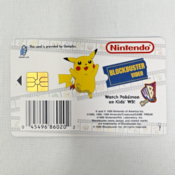 Squirtle Pokemon Snap Station Vintage Blockbuster Video Chip Card 1999 - Image 2