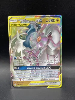 Pokemon TCG Arceus & Dialga & Palkia GX 156/236 Cosmic Eclipse - Image 1