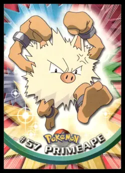 Pokemon Cards Primeape #57 Topps Trading Cards Series 1 NM *3 - Image 1