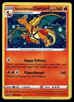 2020 Pokemon Center Exclusive Promo Special Delivery Charizard Holo #SWSH075 A11 - Image 1
