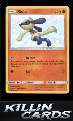 Riolu SV21/SV94 Pokemon Shiny Holo Rare Hidden Fates: Shiny Vault Card NM - Image 1