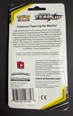 2019 Pokemon Sun & Moon Team Up Checklane Blister Pikachu Promo - FACTORY SEALED - Image 2