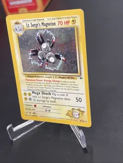 Pokemon TCG Lt. Surge's Magneton Gym Heroes 8/132 Holo Unlimited Rare - Image 3
