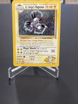 Pokemon TCG Lt. Surge's Magneton Gym Heroes 8/132 Holo Unlimited Rare - Image 4