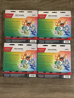 4x Pokemon TCG Sealed First Partner Illustration Collection Series 1 *In hand* - Image 2