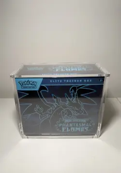 Pokemon ETB Display Case Acrylic Magnetic UV Protective Elite Trainer Box Case - Image 1