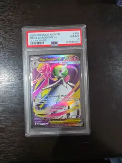 2025 Pokemon Mega Evolution Mega Gardevoir EX Ultra Rare PSA 8 #159 - Image 1