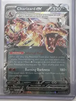 Pokemon Charizard ex Promo Sv: Scarlet & Violet 161 Holo 330 HP English TCG - Image 1