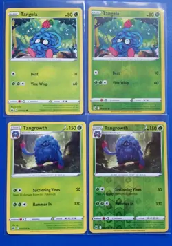 4x Pokemon TCG Crown Zenith: Tangela (004/159) + Tangrowth (005/159) *Reg. & RH* - Image 1