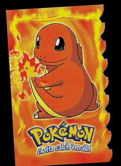 Pokemon Card - Topps Blue Logo Charmander #04 Die Cut - Image 1