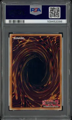 2010-17 Yu-Gi-Oh! Lob Reprint #001 Blue Eyes White Dragon PSA 9 MINT - Image 2