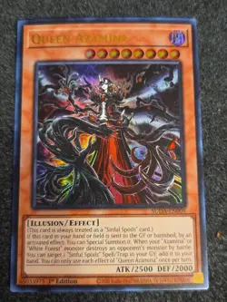 Yugioh! 1x Queen Azamina SUDA-EN009 Ultra Rare 1st Ed NM - Image 1