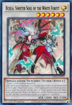 Yugioh! MP Rciela, Sinister Soul of the White Forest - INFO-EN039 - Ultra Rare - - Image 1