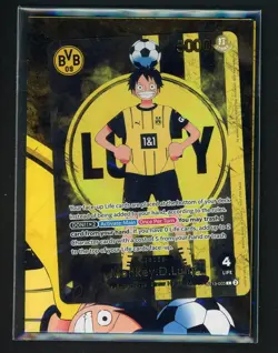 2025 ONE PIECE PROMOS BVB X ONE PIECE MATCH DAY 2025 #003 MONKEY D. LUFFY SEALED - Image 1