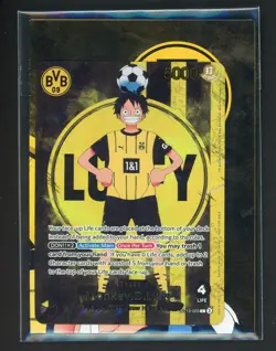 2025 ONE PIECE PROMOS BVB X ONE PIECE MATCH DAY 2025 #003 MONKEY D. LUFFY SEALED - Image 1