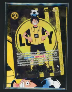 2025 ONE PIECE PROMOS BVB X ONE PIECE MATCH DAY 2025 #003 MONKEY D. LUFFY SEALED - Image 1