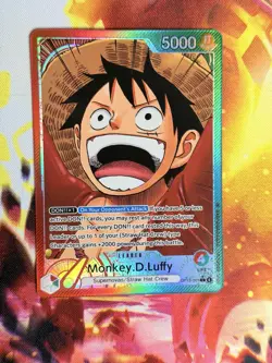 One Piece - Monkey D Luffy (Alt Art Leader) OP13-001 - Carrying On His Will NM - Image 1