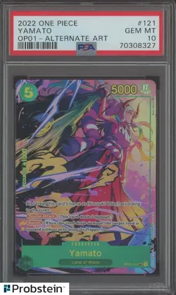 2022 One Piece OP01 #121 Yamato Alternate Art PSA 10 GEM MINT - Image 1