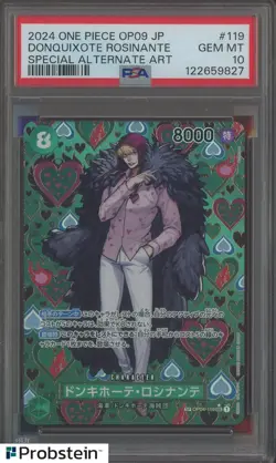 2024 One Piece JPN OP09 #119 Donquixote Rosinante Special Alternate Art PSA 10#2 - Image 1
