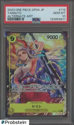 2023 One Piece OP04 Japanese #112 Yamato Alternate Art PSA 10 GEM MINT - Image 1