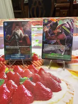One Piece TCG - Dracule Mihawk Bundle OP01-070 SR and ST12-003 ST Sealed - Image 1