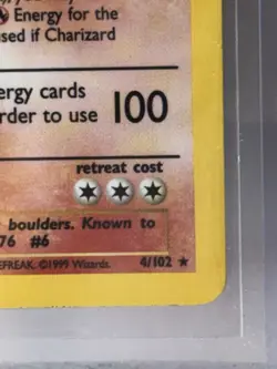 Charizard 4/102 Base Set Holo Rare 120 HP Wizards Pokemon TCG Card 1999 NM/LP - Image 3