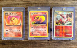Flareon: 44/95 Reverse Holo, No. 136 Japanese Jungle, 19/64 LOT - 3 Cards - Image 1