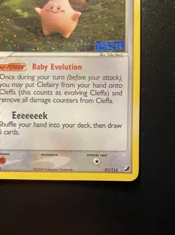 Pokemon Card-Cleffa -Holo-Unseen Forces-21/115-ENG-Stamped-Very Good - Image 5