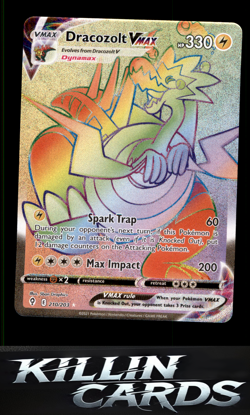 Dracozolt VMAX (Secret) 210/203 Pokemon Secret Rare SWSH07: Evolving Skies Card - Image 1