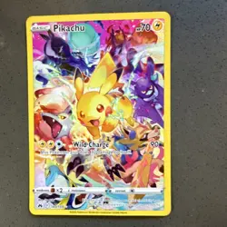 Pokemon Pikachu Secret Rare Full Art Holo 70 HP Crown Zenith 160/159 Card - Image 1