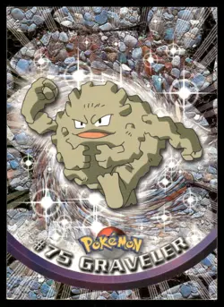 Pokemon Cards Graveler #75 Topps Trading Cards Series 1 LP *1 - Image 1