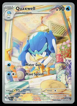 Quaxwell 207/193 Holo Illustration Rare Paldea Evolved Pokemon Card - Image 1