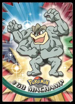 Pokemon Cards Machamp #68 Topps Trading Cards Series 1 LP *2 - Image 1