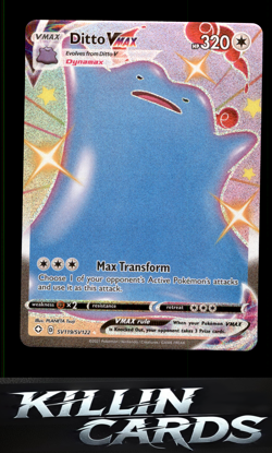 Ditto VMAX SV119/SV122 Pokemon Shiny Holo Rare Shining Fates: Shiny Vault Card N - Image 1