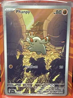 Pokemon TCG Phanpy Illustration Rare Holo Card 205/191 Sv08: Surging Sparks - Image 1