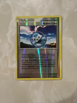Pokemon Bubble Coat 129/146 Legends Awakened Reverse Holo Vintage Card 2008 LP - Image 1