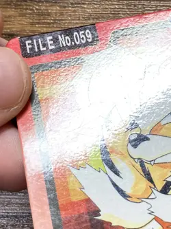 Pokemon Carddass Card Growlithe, Arcanine 58, 59 Bandai Pocket Monsters 1997 - Image 2