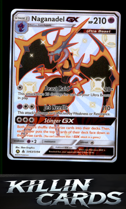 Naganadel GX SV63/SV94 Pokemon Shiny Holo Rare Hidden Fates: Shiny Vault Card NM - Image 1
