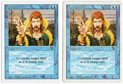 Counterspell x2 2x 1994 Revised Edition Blue Uncommon Instant MTG HP - NM AZ1 - Image 1