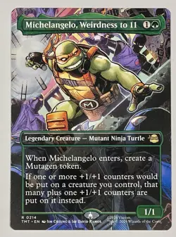 Michelangelo, Weirdness to 11 (Borderless) Teenage Mutant Ninja Turtles Regular - Image 1